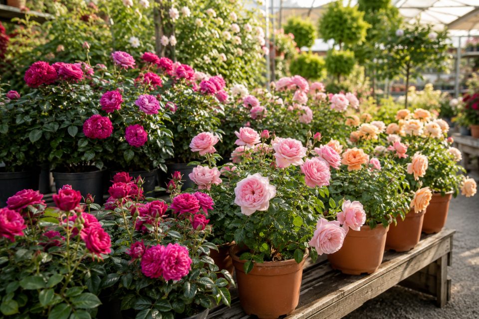 Rosen in vielen Sorten im Polisi Gartencenter Wien