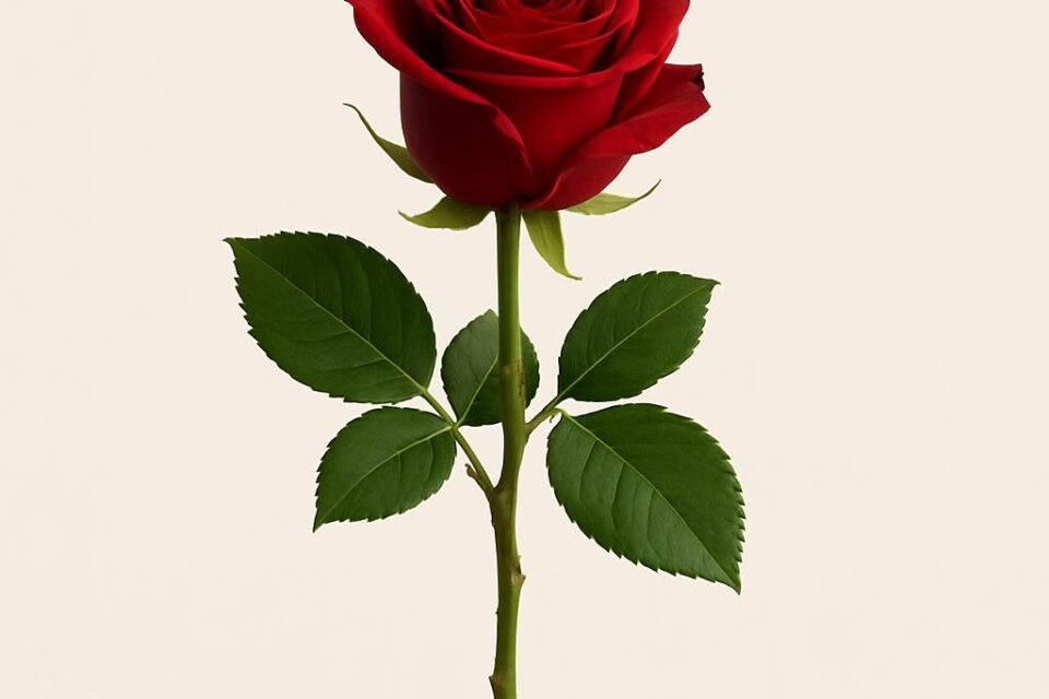 Rose rot (Premium) einzeln kaufen — Schnittblume pro Stiel im Polisi Gartencenter Wien