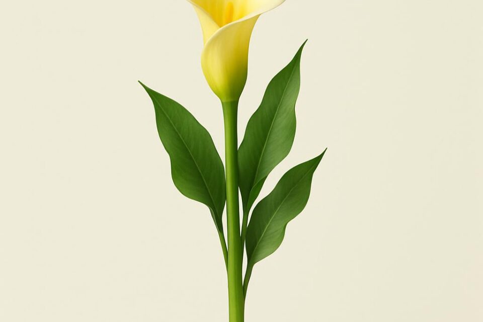 Calla mittel (weiß)
